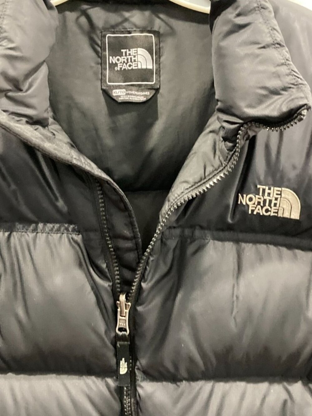 Vtg Y2K The North Face Nuptse Puffer Jacket XL Black Outdoor Streetwear Gorpcore - Picture 5 of 16